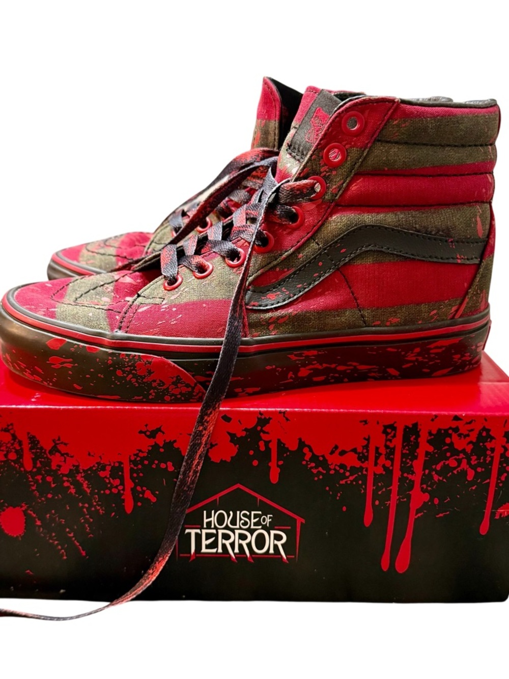 Vans x House of Terror SK8-Hi "The Nightmare on Elm Street" Freddy Krueger - Picture 10 of 14